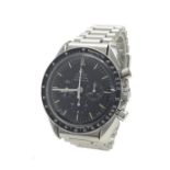 Omega Speedmaster Professional chronograph stainless steel gentleman's bracelet watch, ref. ST145.