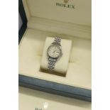 Rolex Oyster Perpetual Datejust stainless steel lady's bracelet watch, ref. 69160, serial no.