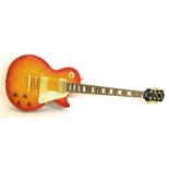 Epiphone Les Paul Ultra electric guitar, made in China, cherry sunburst finish, electrics in working