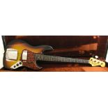 1962 Fender Jazz bass guitar, made in USA, ser. no. 7xxx9, neck date stamped November '62, three-