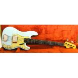 1963 Fender Precision Bass guitar, made in USA, ser. no. L1xxx2, neck date stamped October '63, blue