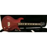 Line 6 Variax electric guitar, made in Japan, red finish, electrics in working order, hard case,