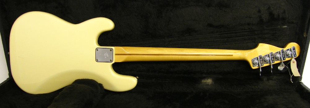 Late 1970s Fender Precision bass guitar, made in USA, ser. no. S9xxxxx0, butterscotch finish with - Image 2 of 2