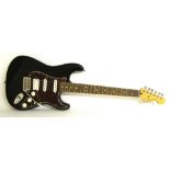 2011 Fender Lone Star Stratocaster electric guitar, made in Mexico, ser. no. MX11xxxx67, black
