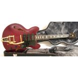 Epiphone Limited Edition Custom Shop Riviera P93 hollow body electric guitar, wine red finish,
