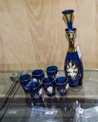 Murano Glass Decanter Set comprising dec