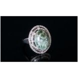 Siberian Seraphinite Ring, an oval 8ct c