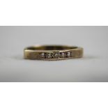 Ladies 9ct Gold Diamond Set Ring. Fully