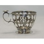 Russian Silver Tea Glass Holder, Looks T