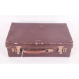 Small Dr Brown Leather Suitcase.
