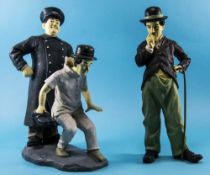 Laurel and Hardy Hand Painted Resin Figure. 14.