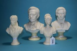 Two Modern Resin Busts Depicting Mozart & Strauss, Height 9½ Inches.