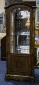 Mid 20thC French Empire Style Satinwood Vitrine With Ormolu Mounts And Inlay Work,