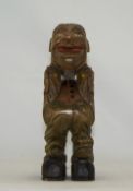 A 20th Century Carved Wooden Novelty Figural Nutcracker, In The Form of a Gentleman Character,