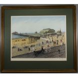 Tom Dodson Pencil Signed By The Artist Ltd Edition Colour Print ' Day Out at Blackpool ' Blackpool