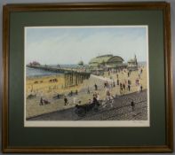 Tom Dodson Pencil Signed By The Artist Ltd Edition Colour Print ' Day Out at Blackpool ' Blackpool