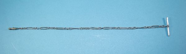 Antique Silver Albert Chain. Fully Hallmarked. 13 Inches In Length. 20.3 grams.