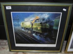 Artists Proof Limited Edition Framed Coloured Print Titled 'Into the Night' by Phillip D Hawkins