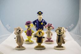 Beswick - Top Cat Figures - Full 7 Piece Set. All Boxed. Comprises 1/ Officer Dibble, 2/ Top Cat.