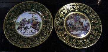 Two Caverswall Christmas Plates, Hand Painted and Limited Edition, Comprising 1982 & 1981.