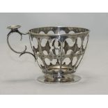 Russian Silver Tea Glass Holder, Looks To Be The Mark Of August Vendt, Assay Mark Viktor Savinski,