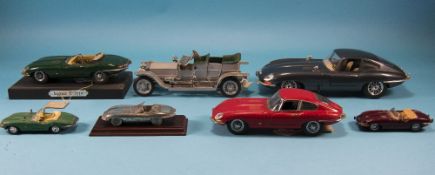 A Collection of Model Cars ( 9 ) In Total, Comprises Corgi, Franklin Mint, Royal Hampshire.
