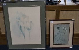 Two Modern Decorative Framed Prints