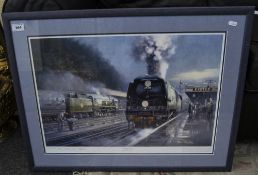 Limited Edition Framed Coloured Print Titled 'Southern Pacifics' by Phillip D Hawkins FGRA.