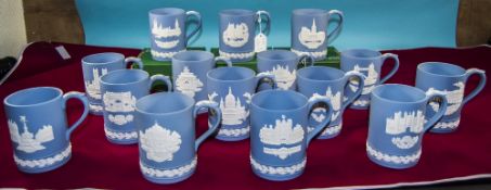 Collection of Wedgwood Christmas Mugs ( 15 ) In Total. Dated 1971 - 1986.