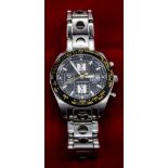 Tissot 1853 PRS516 Automatic Chronograph Steel Wrist Watch, with Eta/Valjoux 7750 Movement.