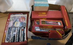 Box Containing a Quantity of Hornby 00 Gauge Model Railway comprising R,