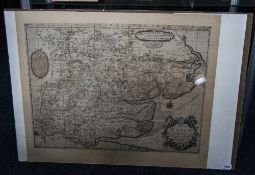 Robert Morden 17th Century Map of Essex By Robert Morden and Joseph Pask - London. Unframed.