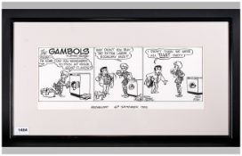 Framed Print Of 'The Gambols' Comic Stri