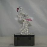 Swarovski Crystal Figure ' Flamingo ' with Pink Crystal Accents. Designer Gabriele Stamey.