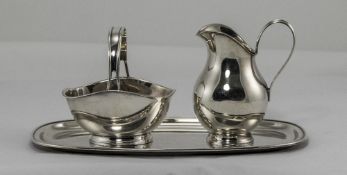 Danish - Good Quality 1920's 3 Piece Silver Set.