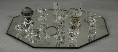 Swarovski Crystal Collection of Small and Miniature Figurines, Some S.C.S ( 20 ) Pieces In Total.