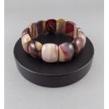 Australian Mookite Bracelet, smoothly rounded rectangular pieces of the unique semi-precious stone