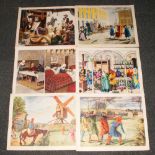 40 Coloured Classroom Educational Posters, History Series By Macmillians. Unframed.