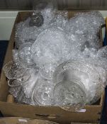 Box of Assorted Glass.