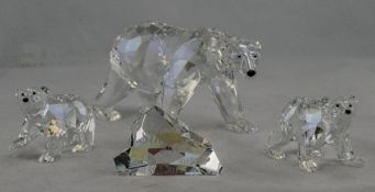 Swarovski - Signed S.C.S Collectors Club Annual Edition 2011 Only Crystal Figures ( 3 ) In Total.