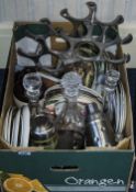 Small Mixed Lot Comprising Studio Ware Pottery Vase, 2 Glass Paperweights,