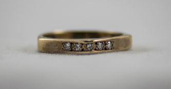 Ladies 9ct Gold Diamond Set Ring. Fully Hallmarked.