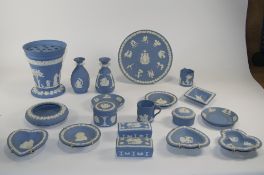 A Fine Collection of Wedgewood Jasper Ware ( 19 ) Pieces In Total.