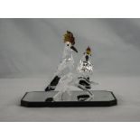 Swarovski Silver Crystal Figurines - Feathered Beauties ' Hoopoes ' Tropical Bird Figures,