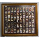 Framed Set Of Cigarette Cards,