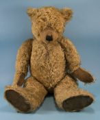 Early And Large Alpha Teddy Bear, Made by Chiltern Toys 5-ways jointed, light blond mohair.