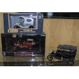 Ford Motor Company Die-Cast Metal 1914 Model T Fire Engine With 24K Gold Plated Coin Signature