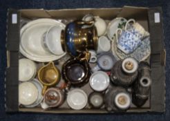 Box Of Misc Pottery,