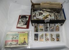 Mixed Lot Of Cigarette Cards And Postcards