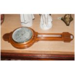 Reproduction Wall Barometer, 30 inches high with weather dial and barometer.